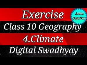 Exercise Class 10 Geography 4. Climate । 10th geography 4 ।‌ exercise climate । std 10 geography 4