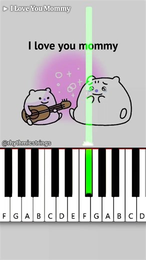 I Love You Mommy | Easy Piano Tutorial #shorts #tiktok