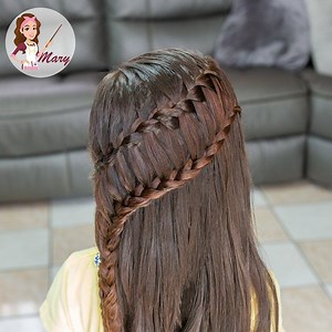 6.9M views · 101K reactions | Hoy vamos a aprender hacer este peinado en trenza escalera para tener más opciones de peinados para nuestras princesas. Este peinado es muy sencillo pero bonito para todas las que me han estado pidiendo peinados con cabello suelto esta es un buena opción. Unete a nuestro Grupo: Peinados De Mary Grupo  | Aprendiendo Con Mary | Facebook