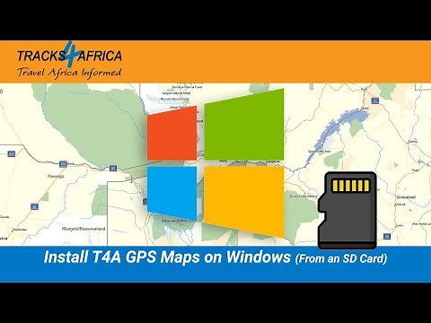Installing Tracks4Africa GPS Maps on your Windows PC from an SD Card.