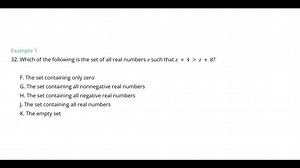 Inequalities | Study.com ACT Math Test Prep