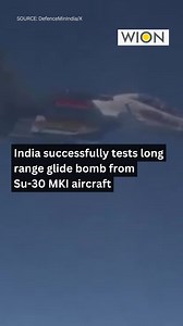 121K views · 1.6K reactions | India successfully tests 'Gaurav' long range glide bomb from Su-30 MKI aircraft #DRDO #India #Missile #LongRangeGlideBomb #Su30MKI #IndianAirForce | WION | Facebook