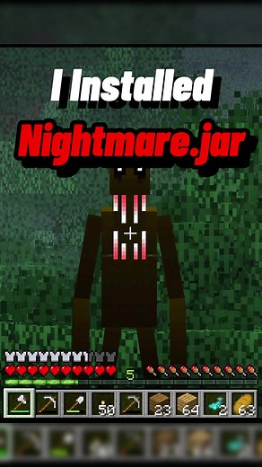 So I installed NIGHTMARE.JAR into minecraft! #Minecraft #Horror #MinecraftMods #AvionTT
