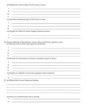 Grade 9 Social Studies End of Term 2 2026 Exam with Marking Scheme