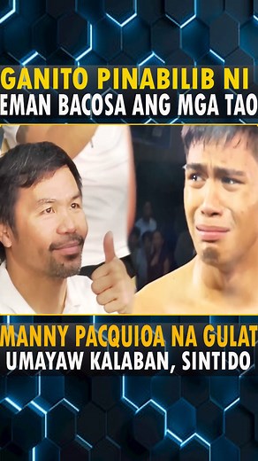 32 seconds lang tapos ang laban! Eman Bacosa Pacquiao napabilib si MANNY PACQUIAO| Unang knockout wins #boxingupdates #boxingnews #boxing #fblifestyle | J & G TV