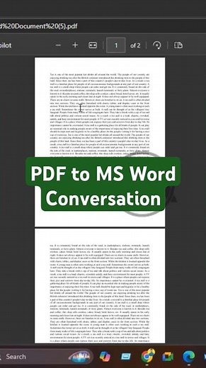 How to Convert PDF to Editable Microsoft Word ll PDF to MS Word Conversion ll Bivash Academy