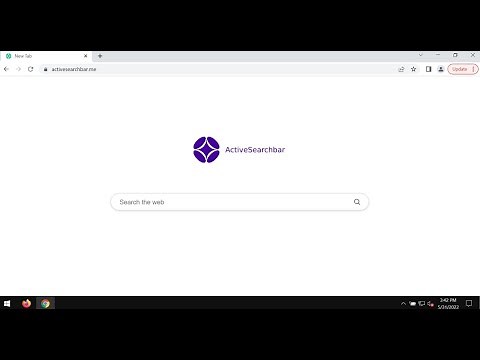 Active Search Bar (activesearchbar.me) hijacker removal.