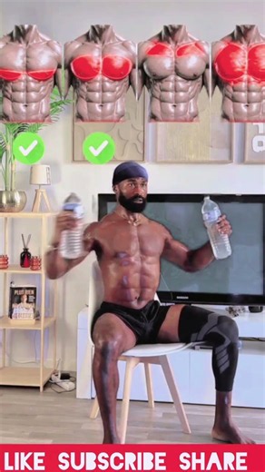 💯 No-Equipment Chair Workout | Get Fit at Home #Shorts