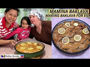 Mama i Ja smo napravile Baklava | Ottoman sweet pastry | Making Bosnian sweet called Baklava