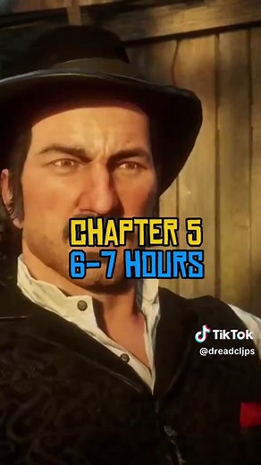 how long does every chapter take to finish in RDR2 #rdr2 #rdr #fyp