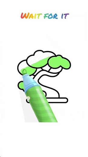 How to Draw Cute Tree Easy Step-By-Step, Drawing and Coloring for Kids ‪@Kidscolouringandart‬