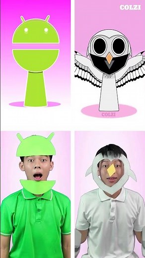 OC ANDROID vs OC THE OWL Sprunki 4 Phase 4 Incredibox in Real life. #sprunki #incrediboxsprunki