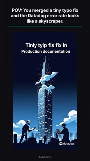 That moment when your tiny fix breaks everything in production | Code Infinity #shorts