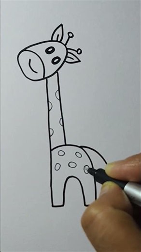 Cute Giraffe Drawing for Kids and Beginners 🦒 Easy Step by Step Drawing Tutorial