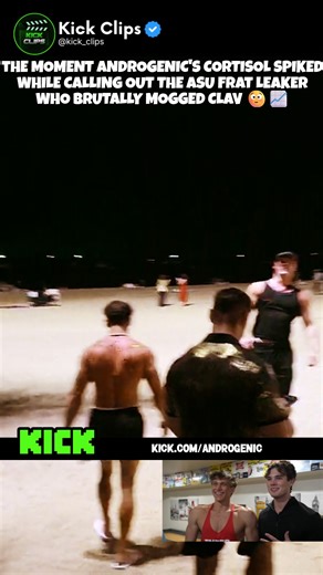 Kick Clips | THE MOMENT ANDROGENIC'S CORTISOL SPIKED WHILE CALLING OUT THE ASU FRAT LEAKER WHO BRUTALLY FRAME MOGGED CLAV LIVE FROM SOI 6, PATTAYA... | Instagram