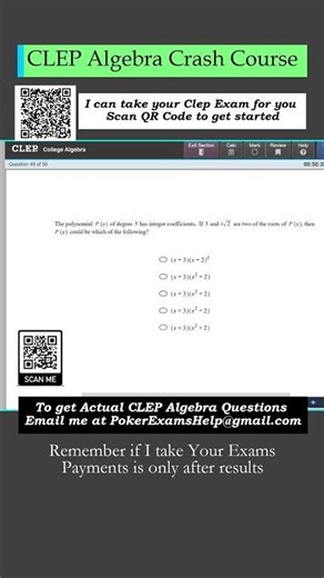 CLEP Algebra Crash Course#CLEPAlgebra#clepexam