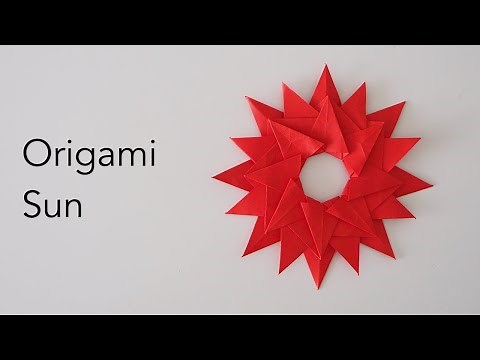 Tutorial for an Origami Sun