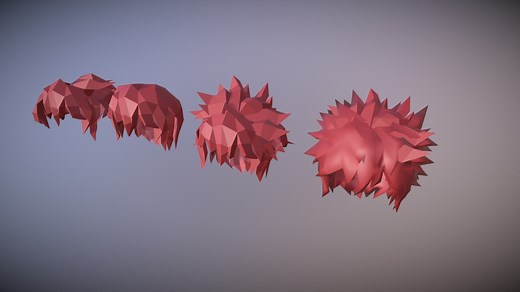 Chibi Character Hair - 3D model by KonAwako