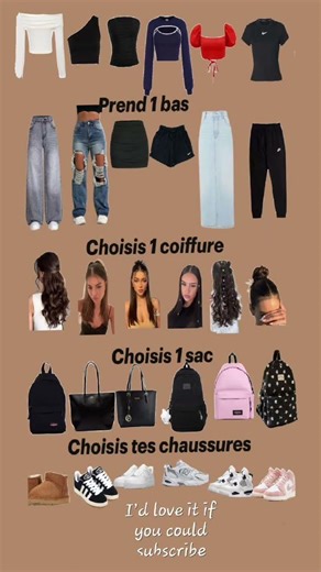 choisi ta tenue pour la rentrée #questcequejedevraischoisir