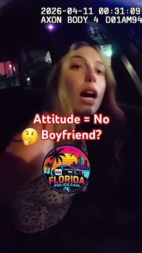 Girl under arrest argues with police officer on Key West FL #bodycam