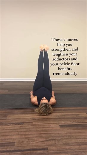 Mandy Froehlich, MS, RYT 500 on Instagram: "The adductors aren’t just “inner thigh muscles.”⁣ They’re a gateway to the pelvic floor.⁣ ⁣ Through the lens of fascia, the adductors connect the feet → legs → pelvis via the deep front and spiral lines. What happens at the feet influences the inner thighs. What happens at the inner thighs influences the pelvic floor.⁣ ⁣ That’s why movements like this—where the legs are long, the feet are active, and the adductors are working in length and strength—can