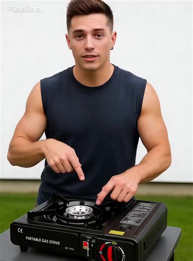 Portable gas cooking stove. Great for camping. #campinglife #cookingoutdoors #cookingonabudget #gascooker #outdoorlife