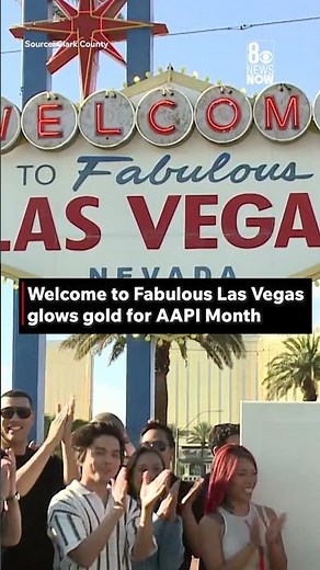 Welcome to Fabulous Las Vegas glows gold for AAPI Month #news #vegas #AAPI