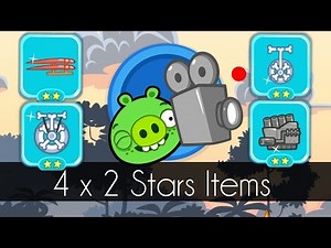 Bad Piggies - 4 x 2 STARS ITEMS (Hidden Loot Crates)