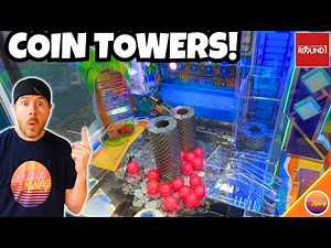 HUGE COIN TOWERS! Brand New Coin Pusher Game: Island Towers