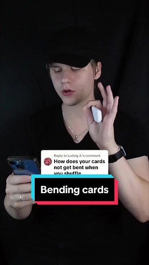 Replying to @Ludvig A. how to NOT bend cards #foryou #cards #skills #shuffle #thedudewithcards #foru #shuffles #nysm #skill #playingcards