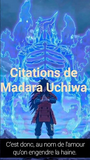 #naruto citations de Madara Uchiwa