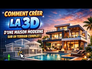 Comment dessiner la 3D d'une maison en étage cours complet