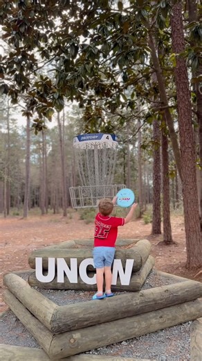 Just me and my boy. #discgolf #dadlife #ace