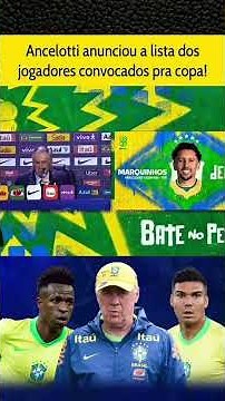 Ancelotti announced the squad list for the 2026 World Cup #braziliannationalteam