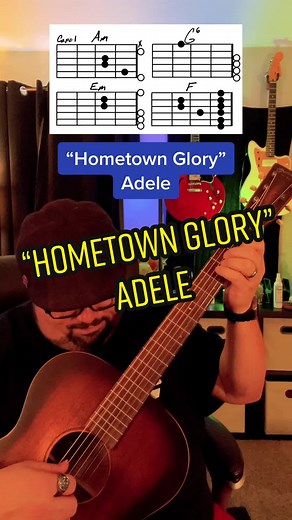 Learn 'Hometown Glory' Guitar Tutorial by Adele