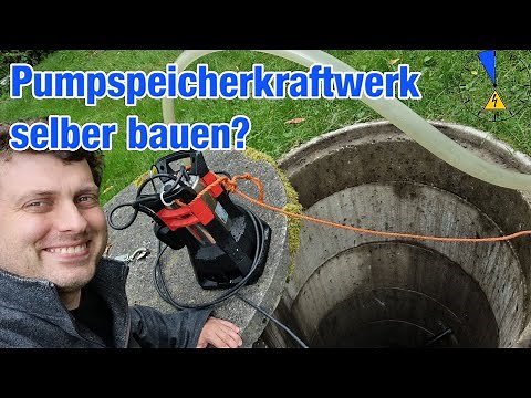 Building a pumped-storage power plant in your own garden to store solar electricity? Is it profit...