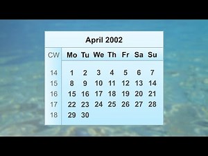 April 2002 Calendar
