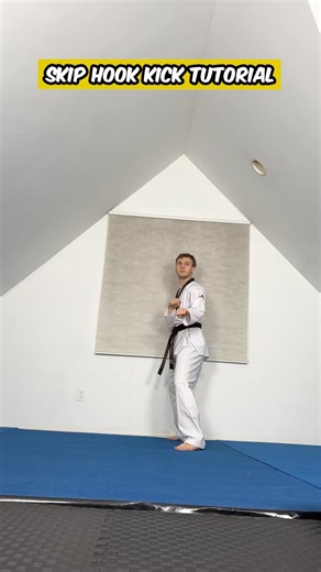 409K views · 8.5K reactions | Skip Hook Kick Tutorial #taekwondo #tkd #karate #martialarts #taekwondotraining #taekwondokicks #hookkick #tutorial | Liam Gutmacher TKD | Facebook
