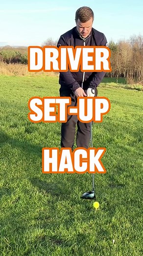 Driver set-up hack #golf #golftips #driver #setup #golfswing | Callum Beveridge Golf