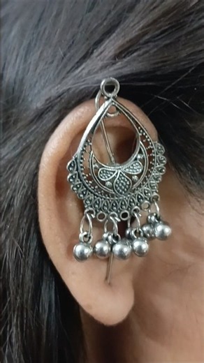 || DIY statement earrings || cute ear cuff making at home 🏡||