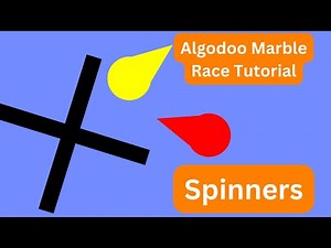 Algodoo Marble Race Tutorial Episode 3: Spinners