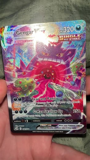Gengar Vmax 271/264🔥#pokemon #fyp #gengar #fusionstrike #pokemontcg