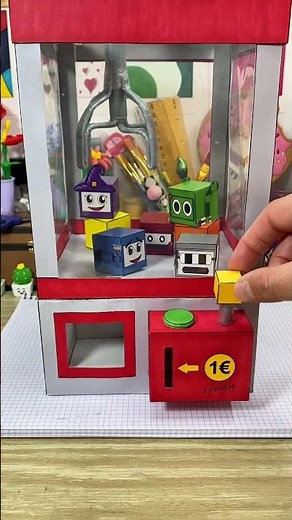 DIY Máquina de Gancho casera de papel | Manualidades con papel #shorts #papercraft #paper