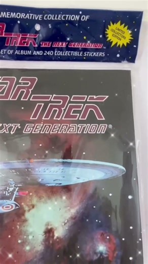 Vintage 1993 Star Trek The Next Generation Panini Sticker Album & Complete Set Of 240 Stickers