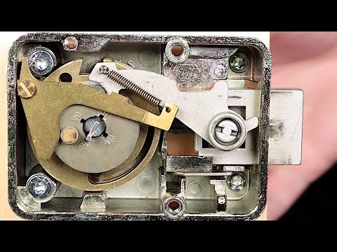 Inside a "La Gard" Mechanical Single-Dial Rotary Combination Lock