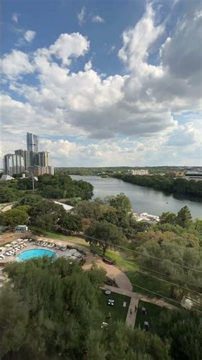 Austin Texas Timelapse from the Four Seasons Hotel in Downtown Austin. Lake Austin views! #shorts