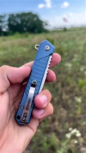 4.3K views · 56 reactions | Introducing the Inert Folder, member of the Scheade #DeltaClass. With its sleek design, the Inert Folder features a vibrant blue aluminum handle, AUS-10 Steel construction, Ultra Glide Technology, and a reliable Liner Locking System.Equipped with a Wharncliffe blade, the Inert is a versatile everyday carry (EDC) knife suitable for every task. | Schrade | Facebook