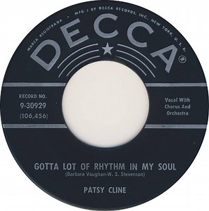 Patsy Cline - Gotta Lot Of Rhythm In My Soul / I'm Blue Again