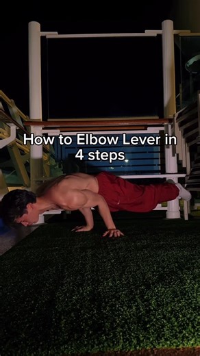 Hunter Stein on Instagram: "Elbow lever is all about balance Dm me SKILL for 1 on 1 coaching #calisthenics #elbowlever #balance #elbowlevertutorial"
