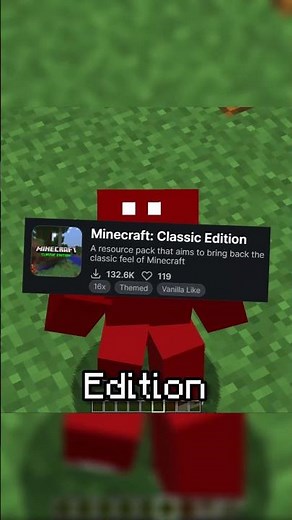 best texture pack... #minecraft #nostalgia #shorts